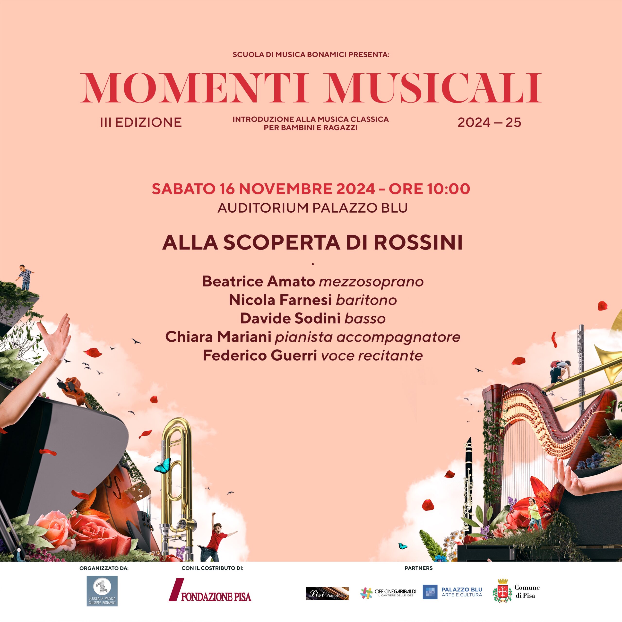 Al via la terza edizione di Momenti Musicali: primo appuntamento con Rossini